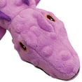 thumbnail image 5 of SnugArooz: Ellie the Gator - Purple Plush Dog Toy, Squeaks & Crinkles, Pet Multi-Sensory Play, Recycled Material, 4x12" Soft & Cuddly Animal Companion, 5 of 8