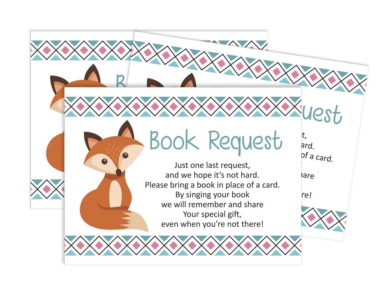 Inkdotpot 30 Books For Baby Shower Request Cards Bring A Book Instead Of A Card Jungle Animals Baby Shower Invitations Inserts Games