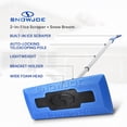 thumbnail image 4 of Open Box Snow Joe Windshield Ice Scraper, Car Window Winter Snow Removal Broom, Blue, SJBLZD, 4 of 14