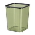 thumbnail image 2 of ajkijo 12L Clear Gray/Green/Orange ABS Plastic Translucent Waste Bin, Modern Durable Bathroom/Kitchen Trash Can with Easy-Clean Round Opening, 500g, Bedroom Recycling Bin Green, 2 of 6