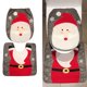 thumbnail image 1 of Funda de asiento de inodoro navideña, 2 piezas de funda de asiento de inodoro, funda de asiento de inodoro y tapete navideños de Papá Noel, juego de accesorios de baño navideños decorativos, 1 of 4