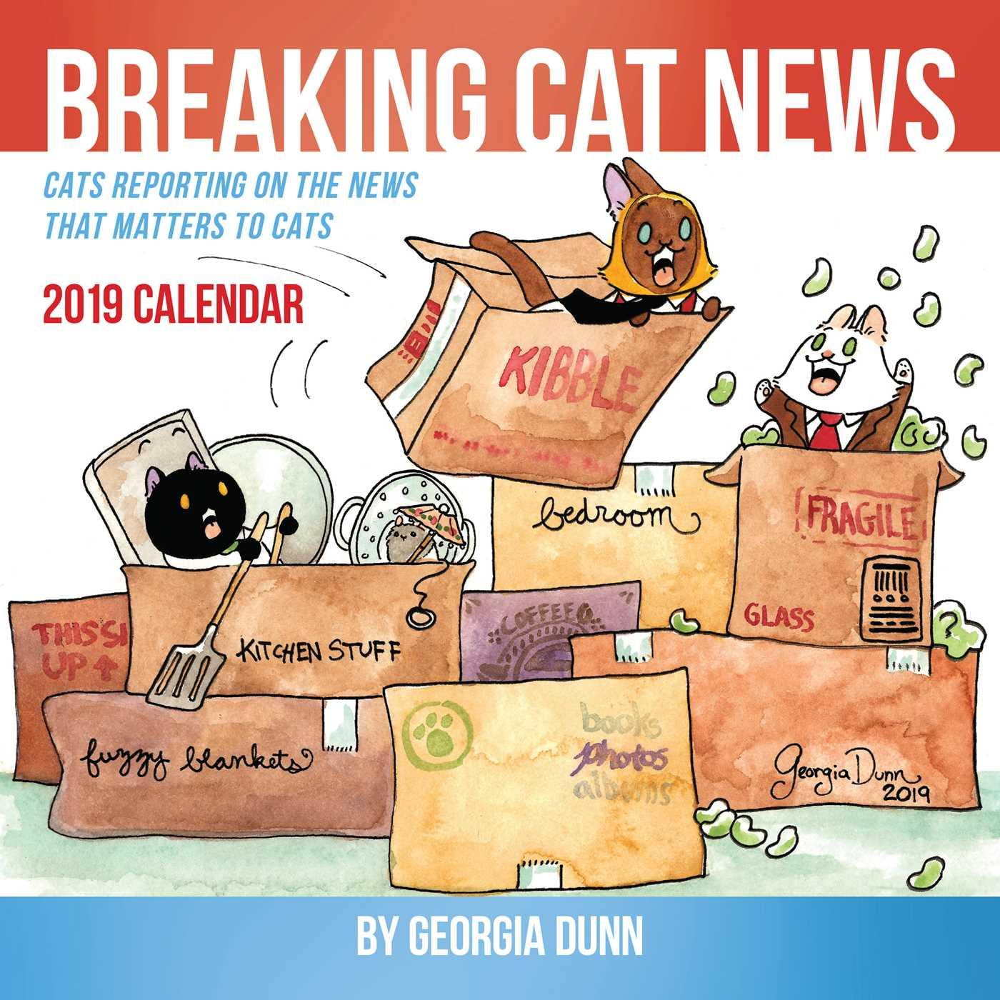 Breaking Cat News 2019 Wall Calendar (Other)