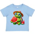 thumbnail image 3 of Inktastic Summer Turtle with Watermelon Boys or Girls Toddler T-Shirt, 3 of 5