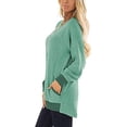 thumbnail image 2 of Womens Sweatshirt Fall Raglan Long Sleeve T Shirt Contrasting Colors Retro Pullover Tops Casual Loose Clothing, 2 of 6