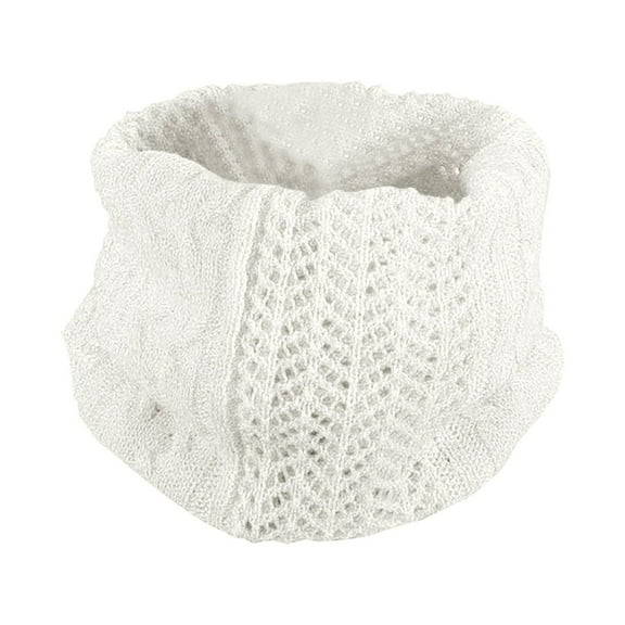 lnmuld Winter Wool Neck Warmer Scarf Double Layer Knit Design for Men and Women Cold Weather Size:One Size