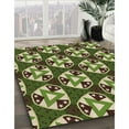 thumbnail image 3 of Ahgly Company Machine Washable Indoor Rectangle Transitional Chocolate Brown Area Rugs, 7' x 9', 3 of 7