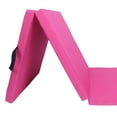 thumbnail image 4 of Estera de Ejercicio Plegable de Tres Pliegues Almohadilla de Protección Del Piso Gimnasio Estera de Plegable para Entrenamiento de Es Tela Oxford rosa, 4 of 8