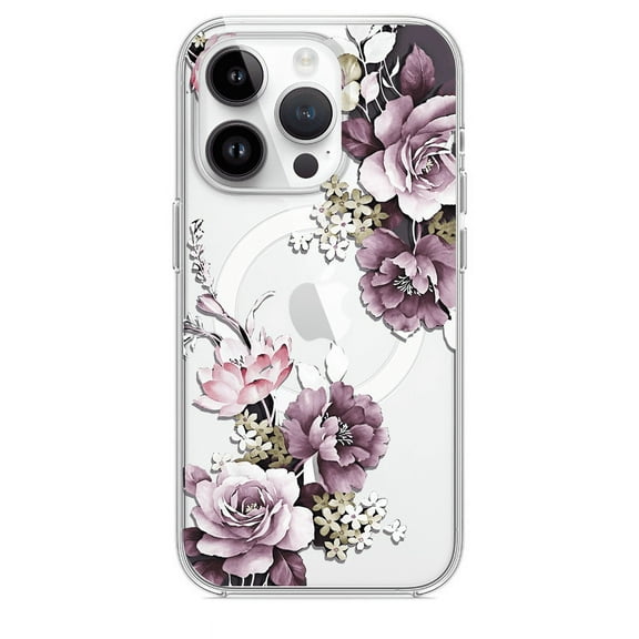 HZSY.for iPhone 13 magsafe magnetic ultra-thin mobile phone case-flower