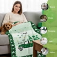 thumbnail image 6 of Throw Blanket Fleece Throw Blanket 40x50in, St. Patrick Day Truck Gnome Shamrock Leaf Soft Lightweight Bed Blankets Buffalo Check Fuzzy Couch Blankets for All Season, 6 of 9