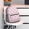 thumbnail image 3 of Wukai Flamingo On Checkered Versatile Backpack:Spacious,Organized,Comfortable,Ideal for Travel and Everyday Use with Multiple Pockets and Padded Straps, 3 of 8