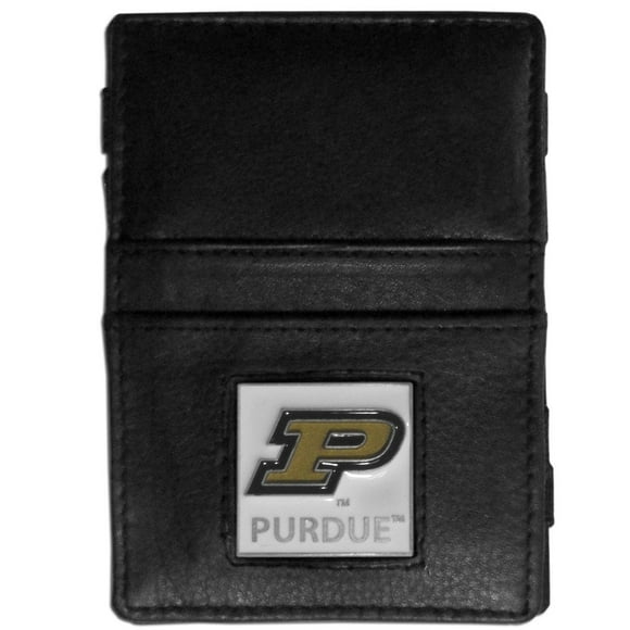 NCAA Siskiyou Sports Fan Shop Purdue Boilermakers Leather Jacob's Ladder Wallet One Size Black