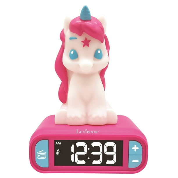 Lexibook - Reloj Despertador Digital Unicornio, color Rosa - RL800UNI