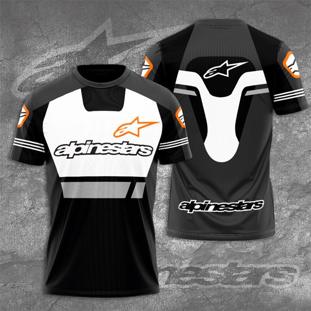 Camiseta De Verano De Manga Corta Para Hombre Alpinestars Astars Motogp Racing Nueva Moda Sublimación De Gran Tamaño