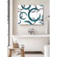 thumbnail image 6 of Turquoise Grey Wall Art for Living Room,Canvas Picture Wall Decor for Bathroom Bedroom,Geometric Circle Modern Abstract Simple Art Painting Artwork for Office Hallway Dining Room Decor 20"x24", 6 of 8