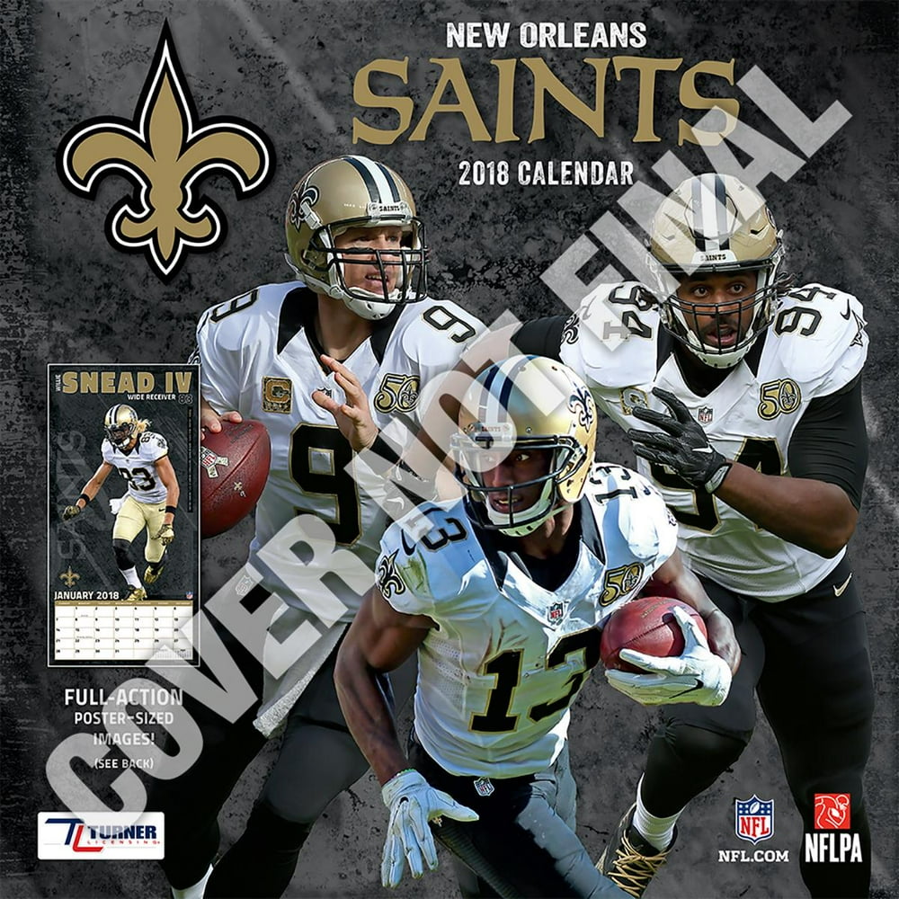 new-orleans-saints-2019-12x12-team-wall-calendar-other-walmart-walmart