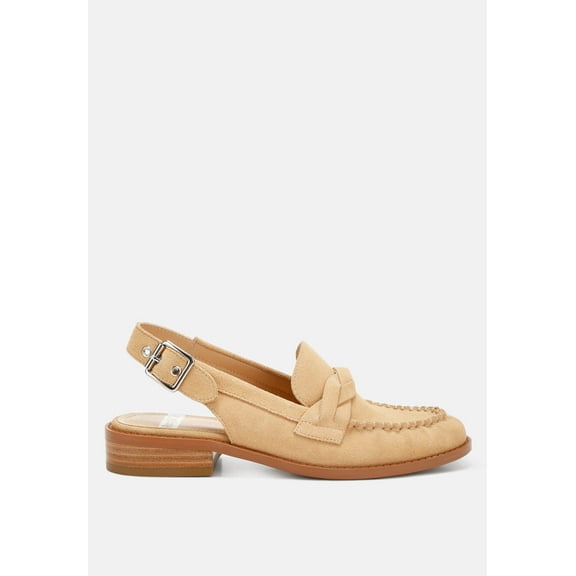 Nemykin Woven Strap Slingback Loafers