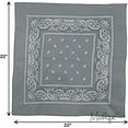 thumbnail image 3 of Motique Accessories 22 Inch Cotton Paisley Bandana, 3 of 4