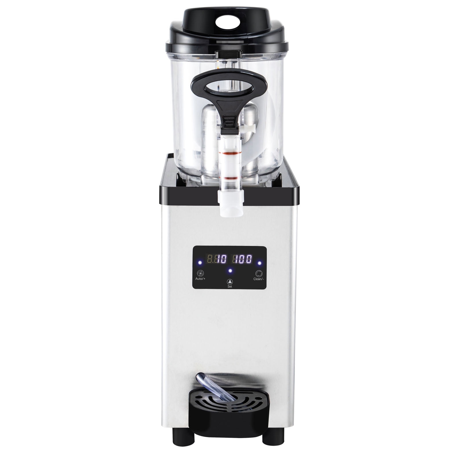 KFFKFF Commercial Slushy Machine, 6L/1.6 Gallons 25 Cups Single-Bowl, 705W 110V, Stainless Steel Margarita Smoothie Frozen Drink Maker, Slushie Machine for Supermarkets Cafes Restaurants