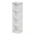 thumbnail image 1 of Librería Furinno Pasir con 4 niveles, esquina, estante abierto, color blanco, 1 of 7