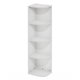 thumbnail image 1 of Librería Furinno Pasir con 4 niveles, esquina, estante abierto, color blanco, 1 of 7