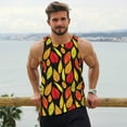 thumbnail image 6 of Pofeuu Autumn With Leaves Print Men's Workout Tank Tops Sleeveless Muscle Gym Shirt Quick Dry-4X-Large, 6 of 7