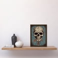 thumbnail image 2 of Old School USA Tattoo Ink Body Art Skull Spider Rockabilly Americana 50s Artwork Framed Wall Art Print A4, 2 of 4