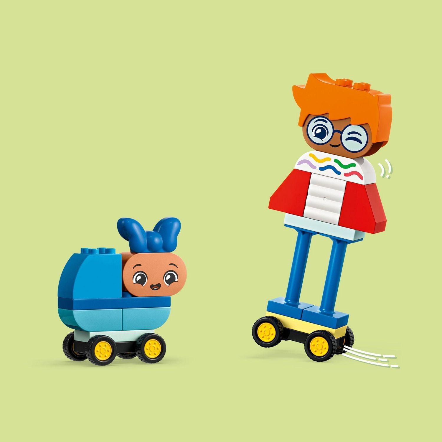 LEGO DUPLO Town Des personnages à construire avec de grandes émotions 10423 Ensemble de construction (71 pièces)