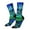 2 Black-2, variant on Colorful Stained Glass Crocodile Pattern Sport Socks for Women and Men Crew Socks Sporty Calf Socks Casual Socks
