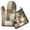 Brown and Grey, variant on Brown and Grey Abstract Art Artwork Kitchen Oven Mitt and Pot Holder Sets 2 Pcs for Baking, Cooking and Grilling, Heat Resistant Up To 392 °F