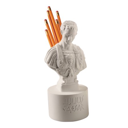Desk Pen Holder - Ides of March Pen and Pencil Holder - Julius Caesar Office Desk Accessory