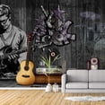 thumbnail image 2 of Idea4wall 6pcs Vintage Bar Theme Peel and Stick Wallpaper Removable Wall Murals Large Wall Stickers for Home Decoration, 100"x24", 2 of 4