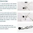 thumbnail image 2 of 12pcs, Collar Extenders, Comfy & Premium Invisible Neck Extender, Adds 1 in Instantly, Button Extenders for Mens Dress Shirts Suits Trouser, Coat, Shirts (Black, White, Silver), 2 of 5