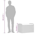 thumbnail image 4 of vidaXL Storage Bench with Cushion Brown 80x51x52 cm Poly Rattan, 4 of 5