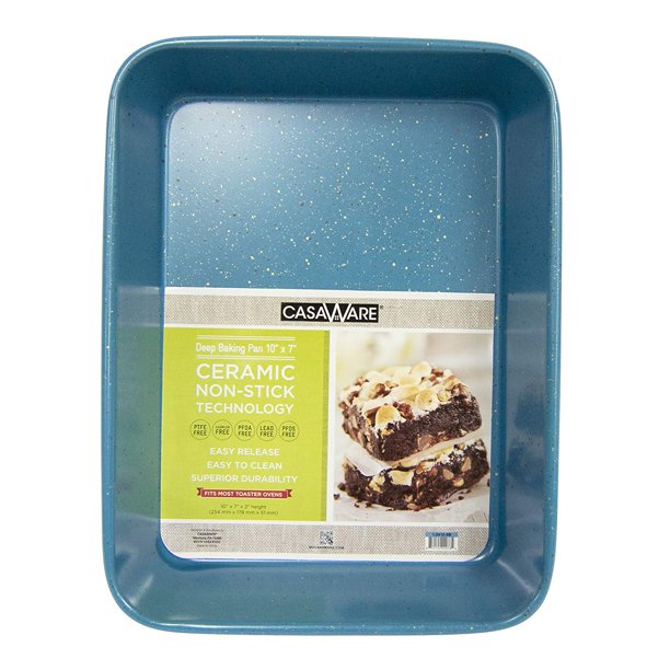 124750 Deep Baking Pan 10" x 7" x 2" Blue