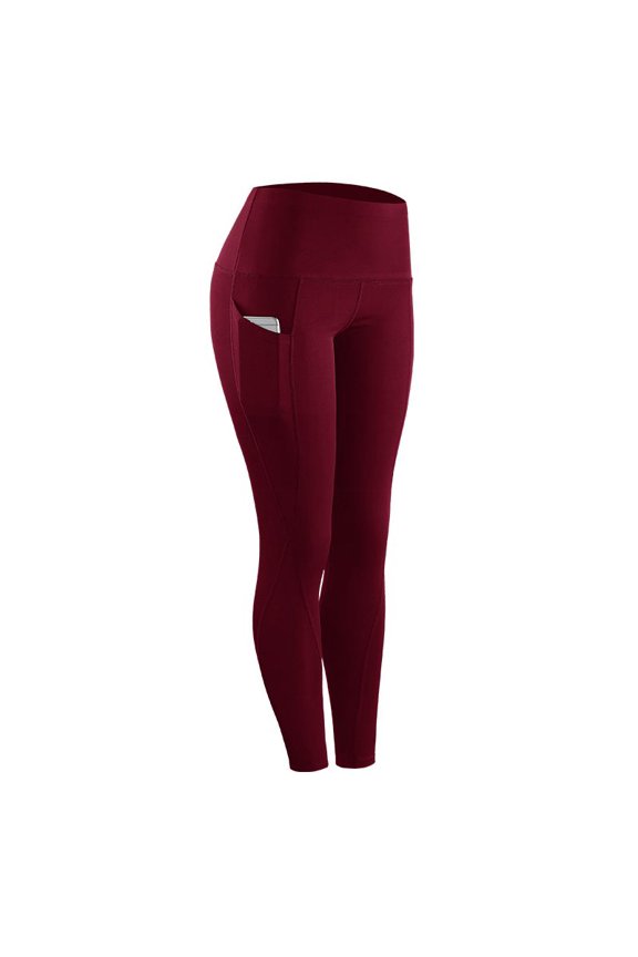Women's High Elastic Leggings Stretch Compression Casual Yoga Jogging With Pocket