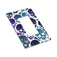 thumbnail image 3 of ZICANCN Outlet Covers Wall Plate, Crazy Blue Skeletons Skulls Light Switch Cover Decorative, Duplex Toggle Combo 1-Gang, 3 of 9