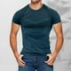 thumbnail image 1 of pstuiky camisetas de manga corta para hombre, Camiseta/Camisa informal de manga corta con cuello redondo y color liso para hombre camisas casuales para hombre m, 1 of 4