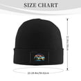 thumbnail image 3 of XMXT Winter Casual Beanie Hats for Men Women, Vintage Camping Illustration Unisex Adult Cap Warm Daily Knit Hat Skull Caps, Black, 3 of 9