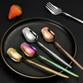 thumbnail image 6 of CIYISON Long Handle Teaspoon Stainless Steel-Rose Mixing Spoon Unusual Teaspoons Dessert Honey Salad Coffee Spoons New Year Gift, 6 of 20