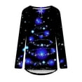 thumbnail image 5 of Aoochasliy Pullover for Women Clothes Christmas Women Sweatshirts Casual Round Neck Loose Blouses Printing Shirts, 5 of 5