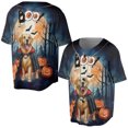 thumbnail image 3 of Happy Halloween Vampire Golden Retriever BOO with Pumpkins Fun and Spooky All Over Print 3D Baseball Shirt Goldens Dog Lover Gifts Idea Softball Sport - 00018, 3 of 6