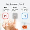 thumbnail image 5 of COMOREBI Heated Jacket for Men Winter Mens Smart USB Abdominal Back Heating Warm Down Jacket Heated Coat Black XXL, 5 of 5