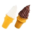 thumbnail image 3 of MasteelfCA 2Pcs Lifelike Ice Cream Modeling Figurine Lovely Ice Cream Cone Prop Fake Ice Cream Display Prop, 3 of 8