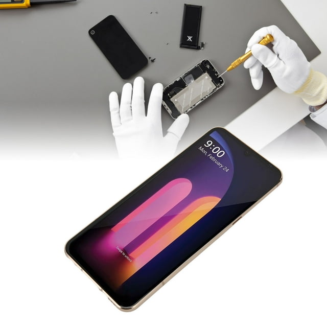 Remplacement Écran Tactile, Assemblage Écran Tactile HD Haute Luminosité 6.8 Pouces, Pièces de Réparation Écran avec Kit d'Outils de Réparation Cadre pour V60 5G