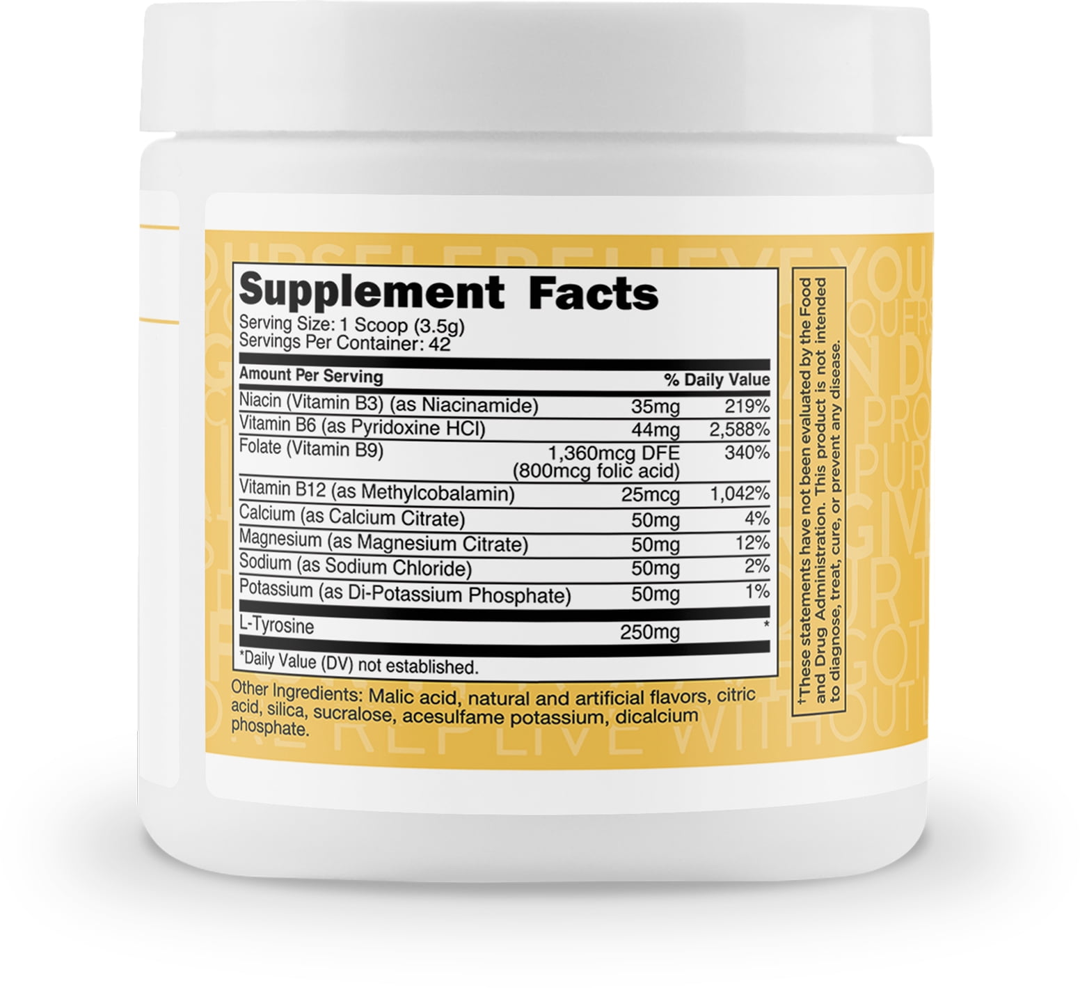 TransformHQ Hydration (42 Servings) Pina Colada - Electrolytes, Mental Clarity, Vitamins