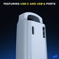 thumbnail image 5 of Maximm 360° Rotating Flat Plug Extension Cord 3-Outlet with USB-C and USB-A Ports 6FT, 3-Prong Flat Wire 16AWG, UL Certified (White), 5 of 5