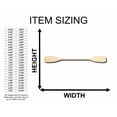 thumbnail image 2 of Unfinished Wood Kayak Oars Silhouette - Craft- up to 46" DIY 4" / 1/4", 2 of 3