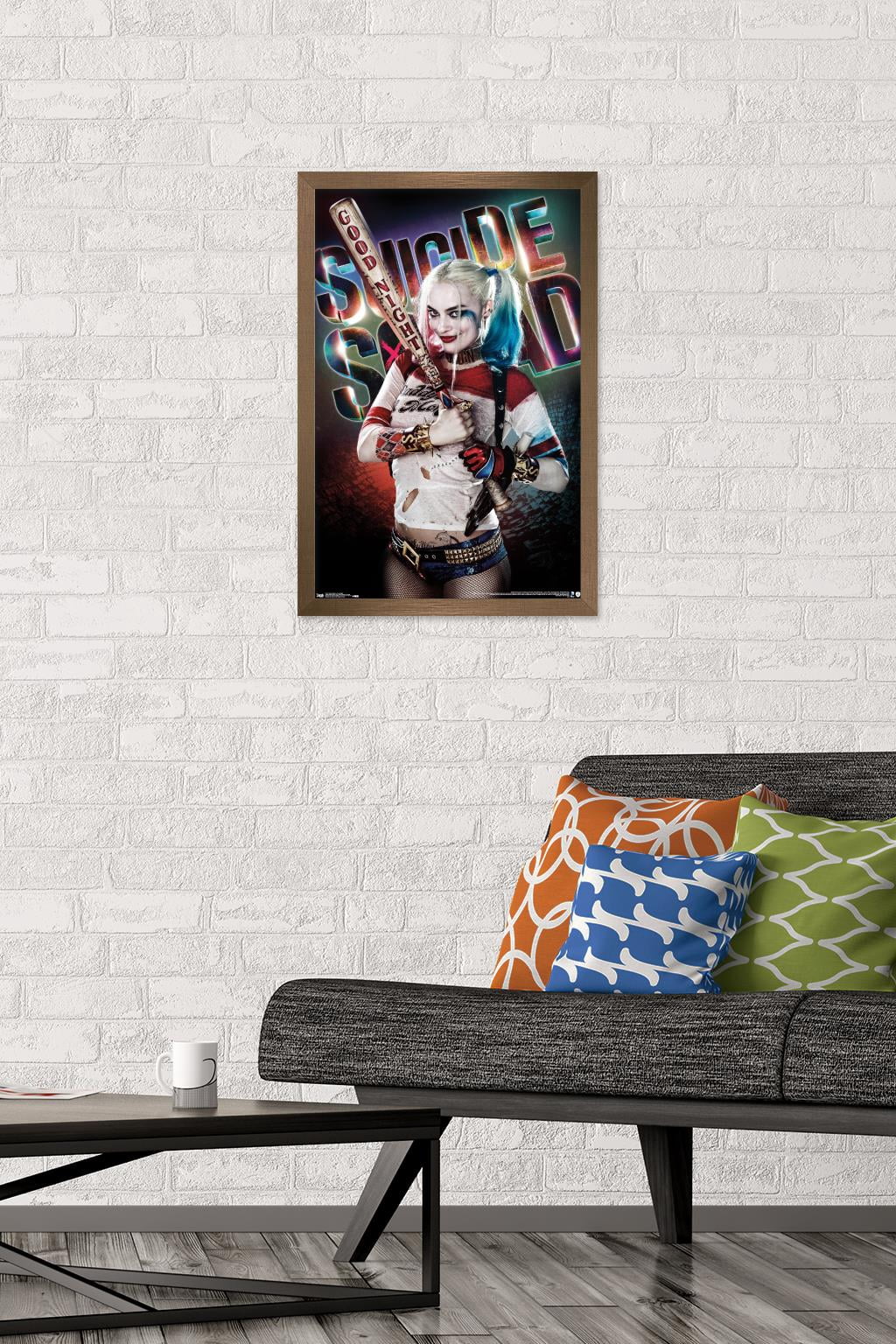 DC Comics Movie - Suicide Squad - Good Night Wall Poster, 14.725" x 22.375", Framed