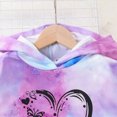 thumbnail image 6 of Toddler Girls Outfits Set Tie Dye Combination Hoodie Two Piece Fall And Winter Fashion 3t 4t 5t 6t Children's Set Clothes for Girl,5-6 Years,Purple, 6 of 7
