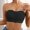 Black, variant on Women Bandeau Bra Front Closure Strapless Sports Bra Seamless Bandeau Tube Top Bra Wireless Strapless Bra Convertible Bra Everyday Bras for Women